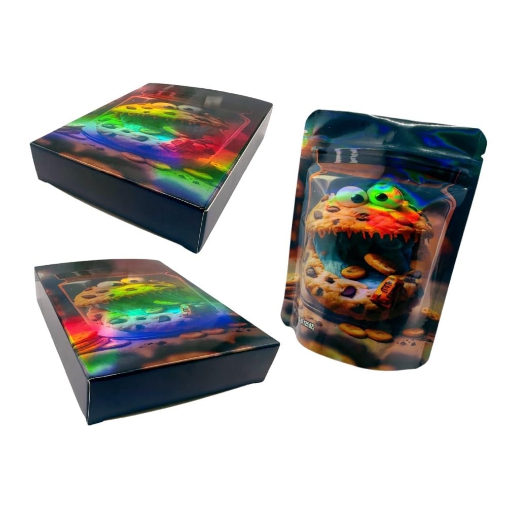 Holographic Cookie Monster Storage Boxes and Bags